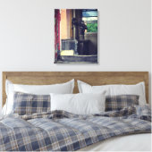 Links achter canvas afdruk (Insitu (Slaapkamer))
