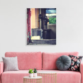 Links achter canvas afdruk (Insitu (Woonkamer))