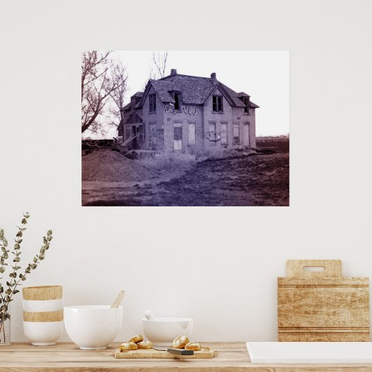 Links achter poster (Keuken)