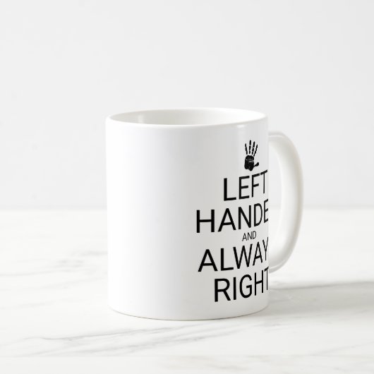 LINKS BEHANDELD EN ALTIJD JUIST, Mok Koffie (Voorkant rechts)