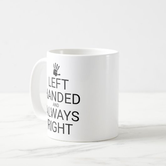 LINKS BEHANDELD EN ALTIJD JUIST, Mok Koffie (Voorkant links)