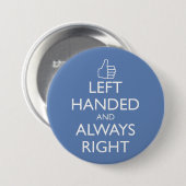 LINKS BEHANDELD EN ALTIJD JUISTE PINBACK BUTTON (Voorkant /achterkant)