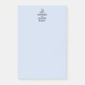 LINKS BEHANDELD EN ALTIJD JUISTE POST-IT-OPMERKING POST-IT® NOTES (Voorkant)