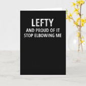 Links behandelde cadeaus| Lefty Left Hander Handhe Kaart (Gele Bloem)