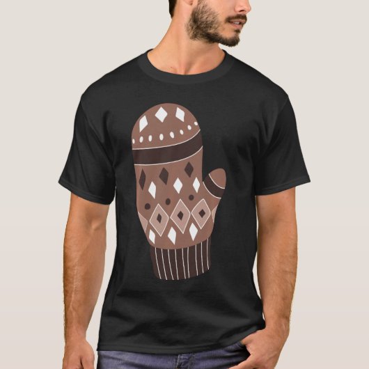 Links Bernie Sanders Mitten T-shirt (Voorkant)