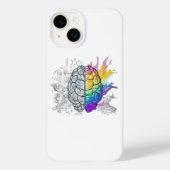 Links Brein vs Rechts Brein Creatief Kunstwerk Case-Mate iPhone Case (Achterkant)