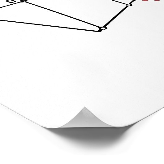 Links Brein vs Rechts Brein Creatief Kunstwerk Poster (Hoek)