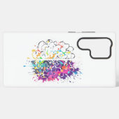 Links Brein vs Rechts Brein Creatief Kunstwerk Samsung Galaxy Hoesje (Achterkant horizontaal)