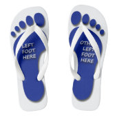 Links en Andere linkervoet Teenslippers (Voetbed)