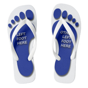 Links en Andere linkervoet Teenslippers