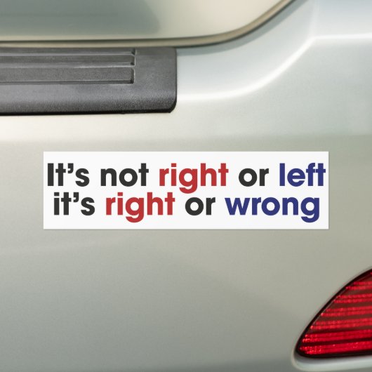 Links en rechts bumpersticker (Op auto)