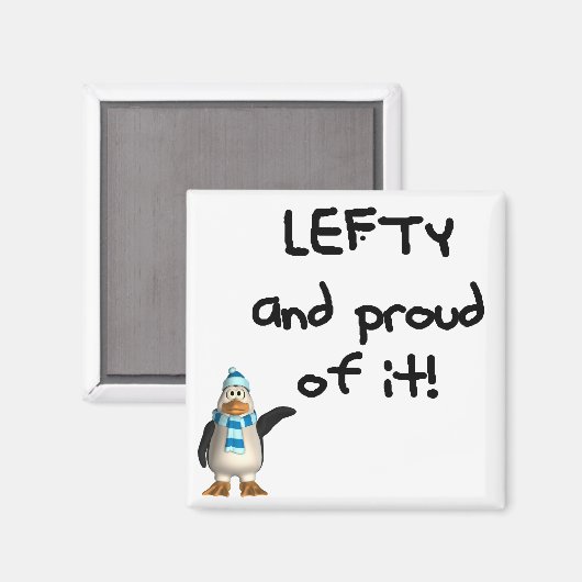Links en trots! Linkshandige grappige gezegden Magneet (Voorkant / Achterkant)