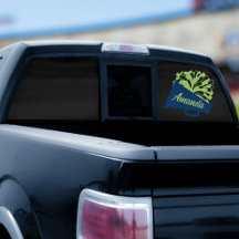 Links geplaatste Cheerleading Achterruitsticker