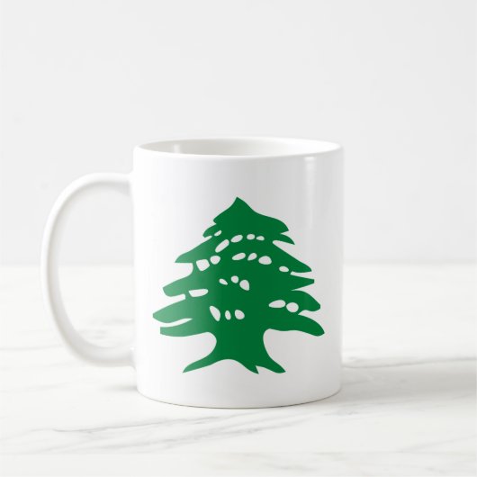 "Links" Groene Libanon Cedar Koffiemok (Links)