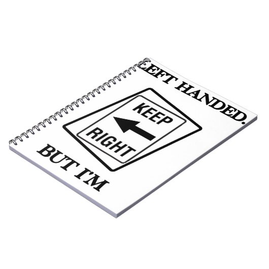 LINKS HANDED IS JUIST NOTITIEBOEK (Linkerzijde)