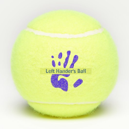 Links Hander's Tennisballen (Achterkant)
