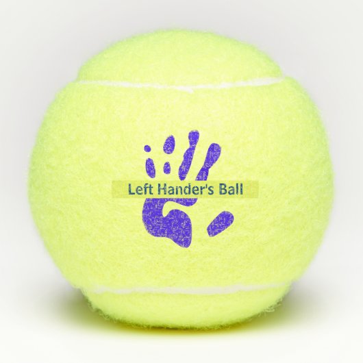 Links Hander's Tennisballen (Voorkant)