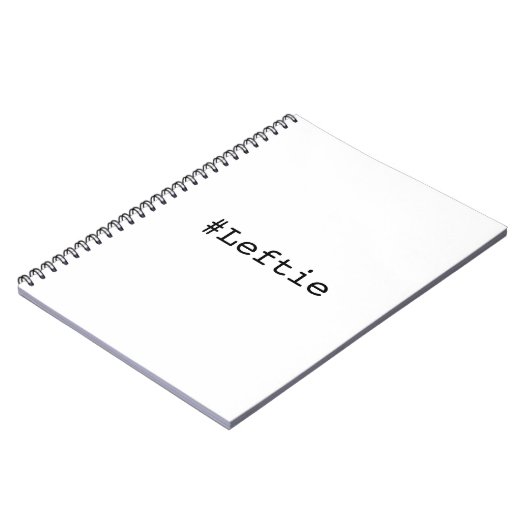 Links handgeschakeld notitieboek (Linkerzijde)