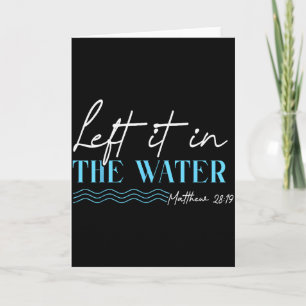 Links Het In Het Water Matteus 28 19 Christelijke Kaart
