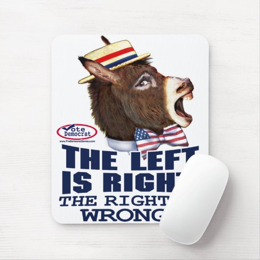 Links is de rechter Donkey Head Mousepad  Muismat (Met muis)