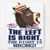 Links is de rechter Donkey Head Mousepad  Muismat (Voorkant)