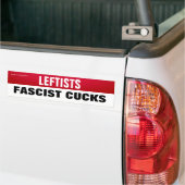 Links is fascistische klootzakken bumpersticker (Op Truck)