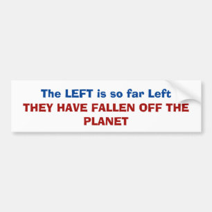 Links is zo ver weg dat ze zijn gevallen bumpersticker