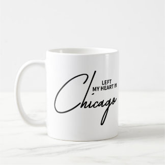 Links liet ik mijn hart achter Chicago Illinois Si Koffiemok