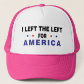 Links naar Amerika Roze Trucker Pet (Voorkant)