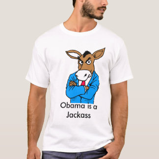 links, Obama is een jasje T-shirt