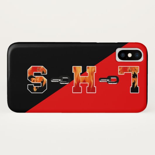 Links, ontwerp op school Case-Mate iPhone case (Achterkant (horizontaal))
