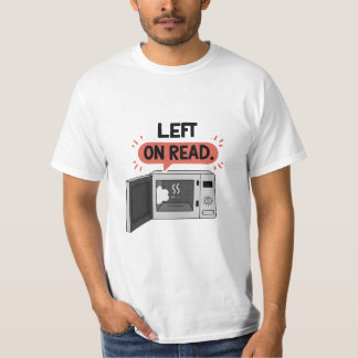 "Links op Lees" Microwave Chat Bubble Graphic T-Sh T-shirt