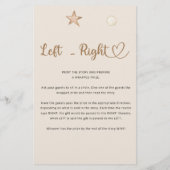 Links Rechts Baby Beer Baby shower (Achterkant)