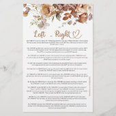 Links Rechts Baby in Bloom Bloemen Baby shower (Voorkant)