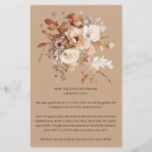 Links Rechts Baby in Bloom Bloemen Baby shower (Achterkant)