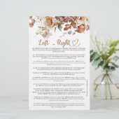 Links Rechts Baby in Bloom Bloemen Baby shower (Staand voorkant)