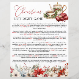 Links Rechts Bloemen Kerst Tea Party Spel
