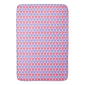 Links Roze en Lavendel Minimaal Badmat (Voorkant Verticaal)
