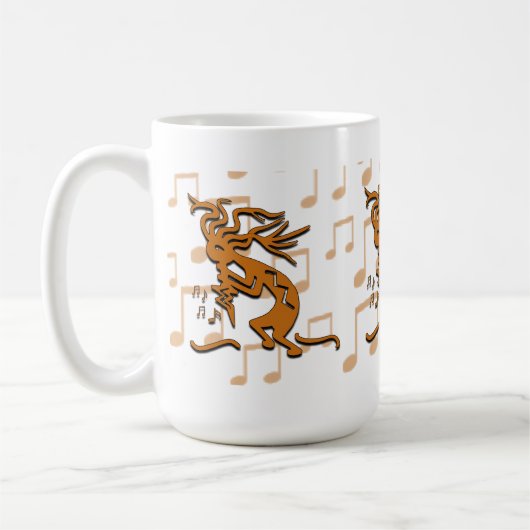 Links tegenover Kokopelli Musical Merrymaker Koffiemok (Links)