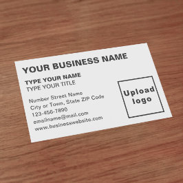 Links uitgelijnd tekst Wit Visitekaartje