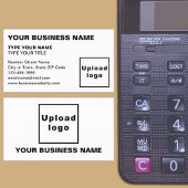 Links uitgelijnd tekst Wit Visitekaartje