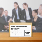 Links uitgelijnd tekst Wit Visitekaartje