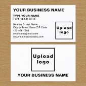 Links uitgelijnd tekst Wit Visitekaartje