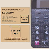 Links uitgelijnde teksten Lichtbruin Visitekaartje