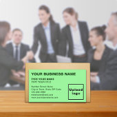 Links uitgelijnde teksten Lichtgroen Visitekaartje