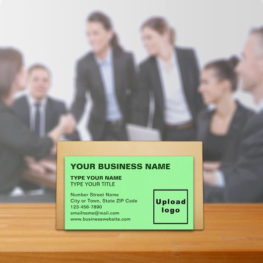 Links uitgelijnde teksten Lichtgroen Visitekaartje