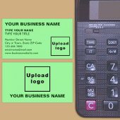 Links uitgelijnde teksten Lichtgroen Visitekaartje