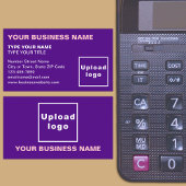 Links uitgelijnde teksten Paarse Visitekaartje