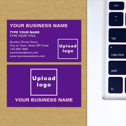 Links uitgelijnde teksten Paarse Visitekaartje