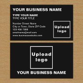 Links uitgelijnde teksten Zwart Visitekaartje